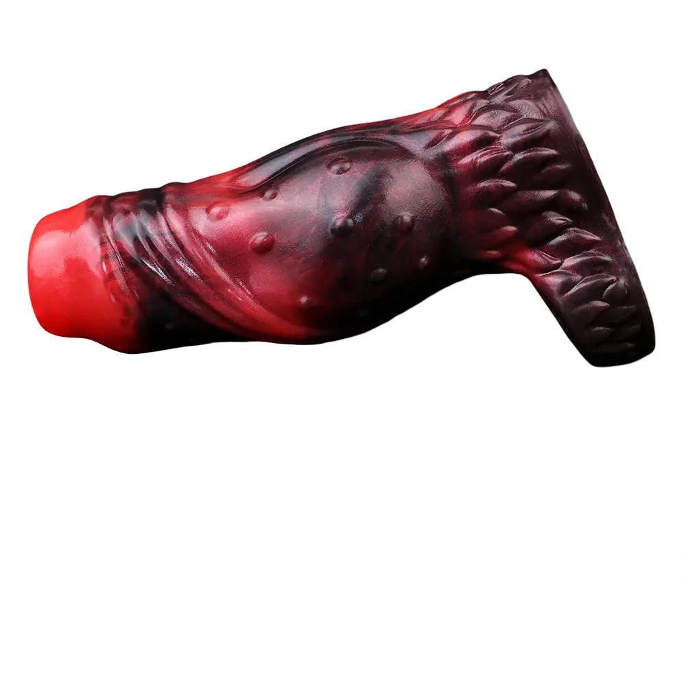 3.54in 4.72in 5.51in 6.69in Monster Scard Dildo Sleeve Cock Extender
