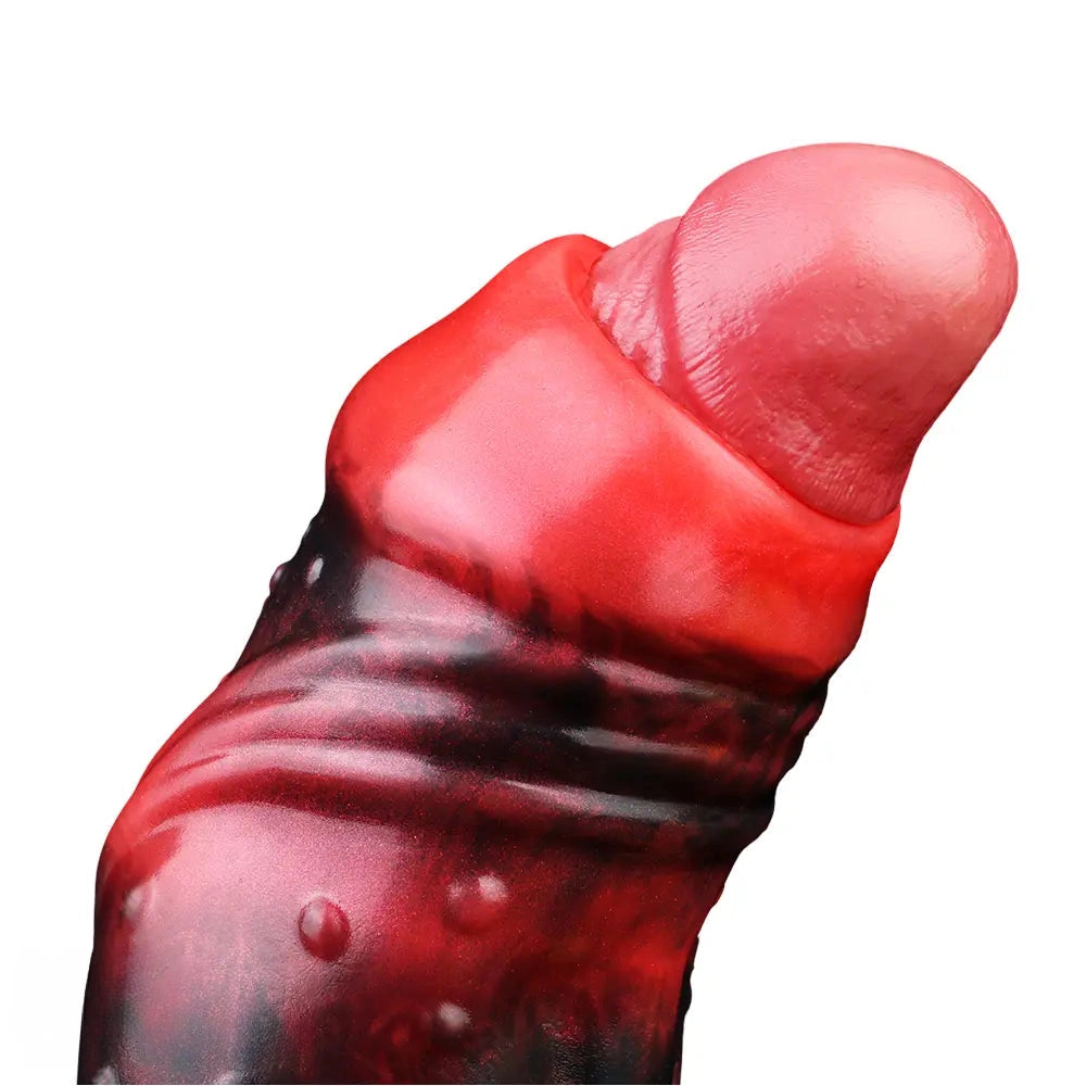 3.54in 4.72in 5.51in 6.69in Monster Scard Dildo Sleeve Cock Extender