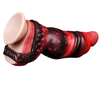 3.54in 4.72in 5.51in 6.69in Monster Scard Dildo Sleeve Cock Extender