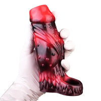 3.54in 4.72in 5.51in 6.69in Monster Scard Dildo Sleeve Cock Extender