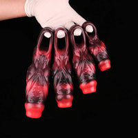 3.54in 4.72in 5.51in 6.69in Monster Scard Dildo Sleeve Cock Extender