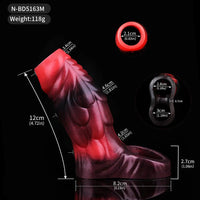 3.54in 4.72in 5.51in 6.69in Monster Silicone Soft Dildo Sleeve Cock Extender