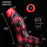 3.54in 4.72in 5.51in 6.69in Monster Silicone Soft Dildo Sleeve Cock Extender