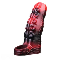 3.54in 4.72in 5.51in 6.69in Tentacle Silicone Soft Dildo Sleeve Cock Extender