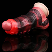 3.54in 4.72in 5.51in 6.69in Tentacle Silicone Soft Dildo Sleeve Cock Extender