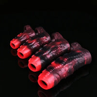 3.54in 4.72in 5.51in 6.69in Tentacle Silicone Soft Dildo Sleeve Cock Extender