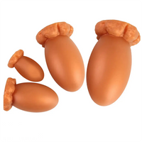 3.54in 5.12in 6.5in 7.52in Soft Silicone Small Anal Dragon Egg Dildo