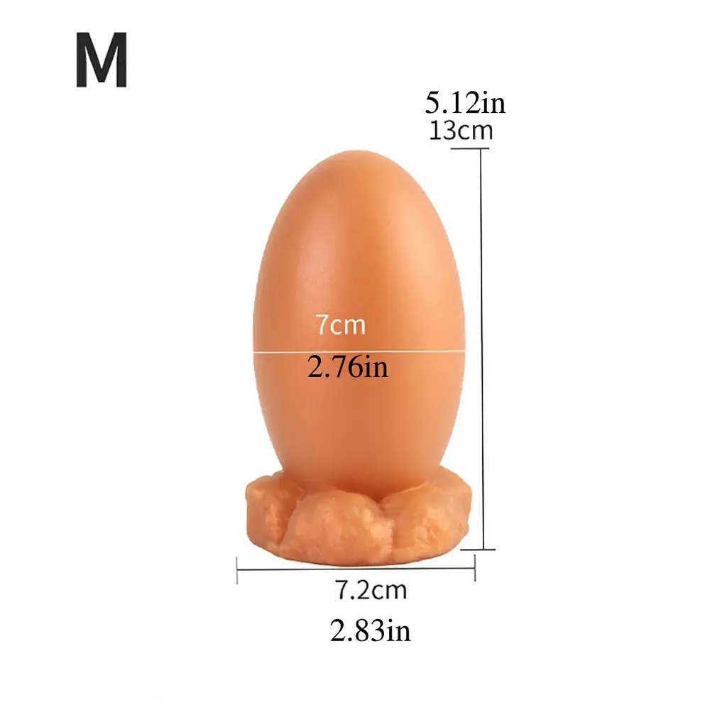 3.54in 5.12in 6.5in 7.52in Soft Silicone Small Anal Dragon Egg Dildo