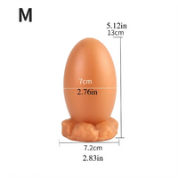 3.54in 5.12in 6.5in 7.52in Soft Silicone Small Anal Dragon Egg Dildo