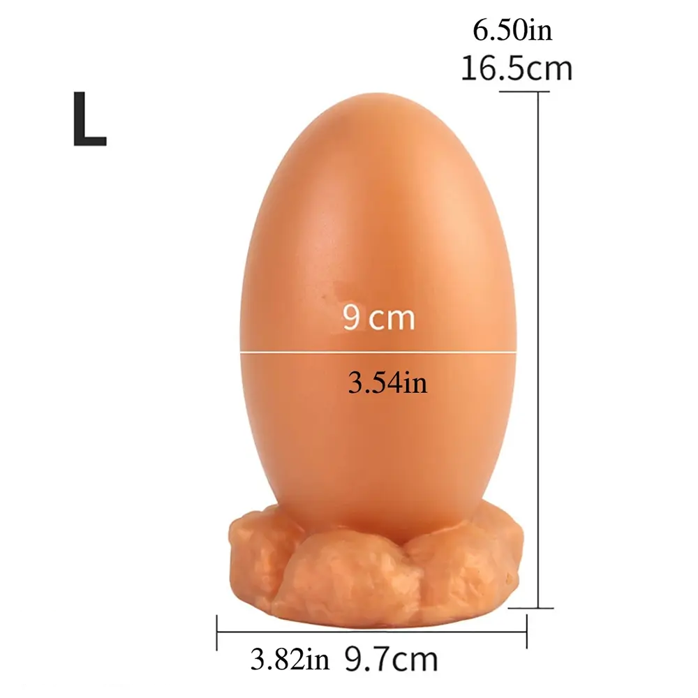3.54in 5.12in 6.5in 7.52in Soft Silicone Small Anal Dragon Egg Dildo