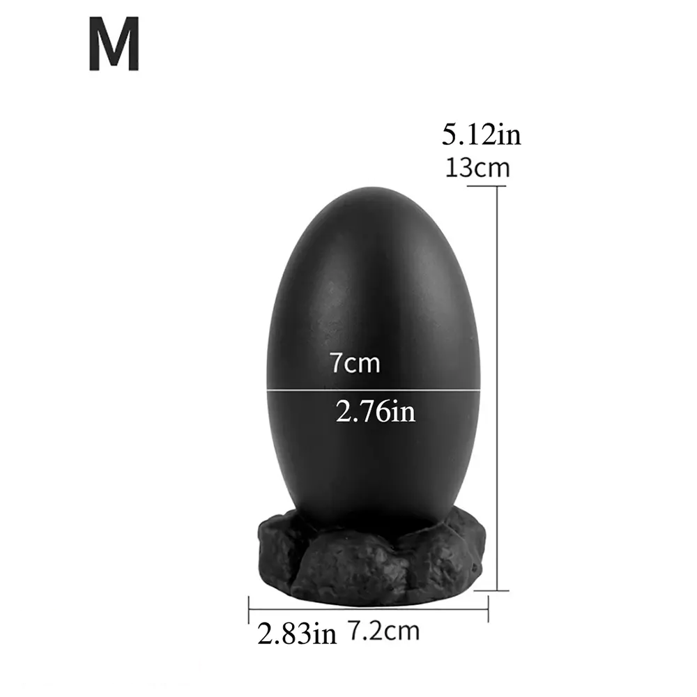 3.54in 5.12in 6.5in 7.52in Soft Silicone Small Anal Dragon Egg Dildo