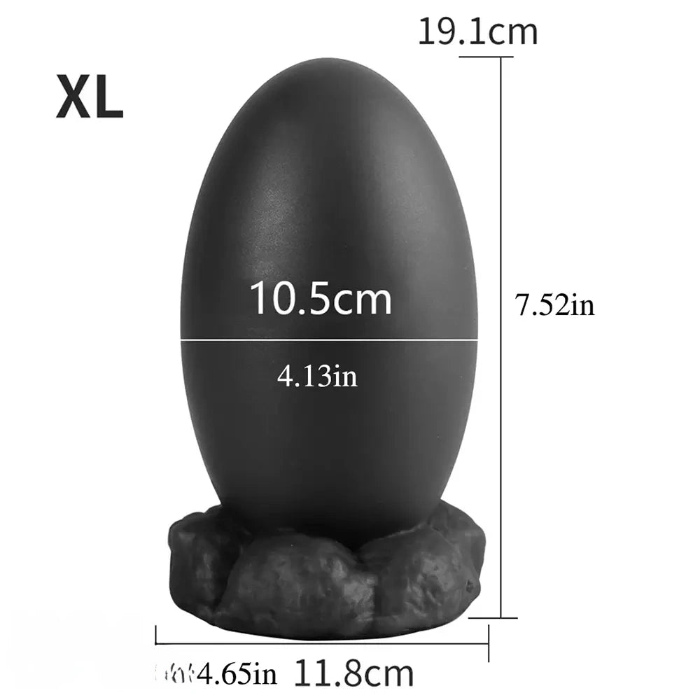 3.54in 5.12in 6.5in 7.52in Soft Silicone Small Anal Dragon Egg Dildo
