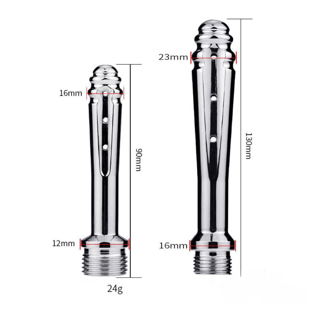 3.54in 5.12in Seven Holes Shower Dildo For Anus Vagina Clean Masturbation