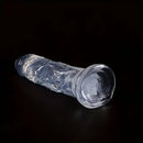 3.54in-9.84in Unisex Realistic Crystal Clear Dildo For Men Women Sex Toy