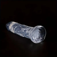 3.54in-9.84in Unisex Realistic Crystal Clear Dildo For Men Women Sex Toy