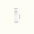 3.54in-9.84in Unisex Realistic Crystal Clear Dildo For Men Women Sex Toy