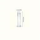 3.54in-9.84in Unisex Realistic Crystal Clear Dildo For Men Women Sex Toy