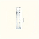 3.54in-9.84in Unisex Realistic Crystal Clear Dildo For Men Women Sex Toy