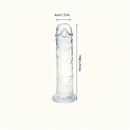 3.54in-9.84in Unisex Realistic Crystal Clear Dildo For Men Women Sex Toy