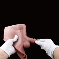 3.54in Realistic Small Solid Dildo Panty Vaginal Opening For Double Using