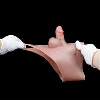 3.54in Realistic Small Solid Dildo Panty Vaginal Opening For Double Using