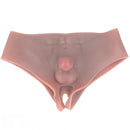 3.54in Realistic Small Solid Dildo Panty Vaginal Opening For Double Using