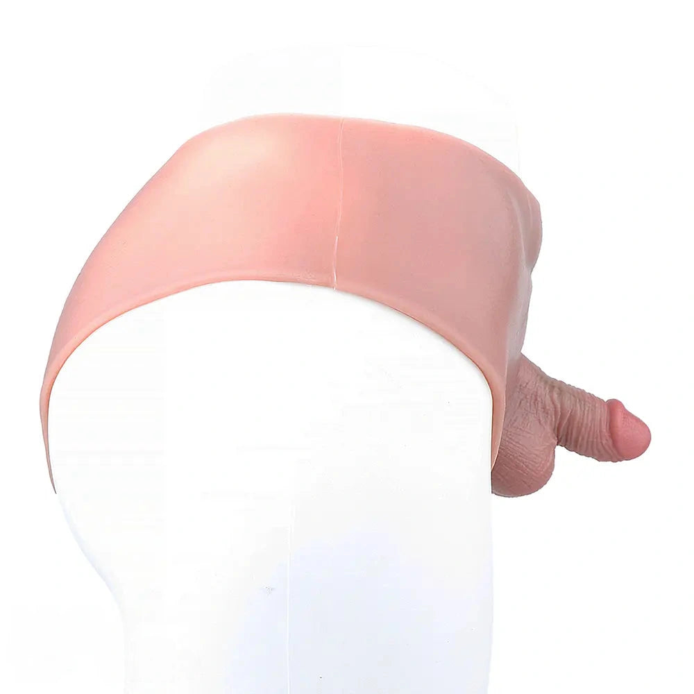 3.54in Realistic Small Solid Dildo Panty Vaginal Opening For Double Using