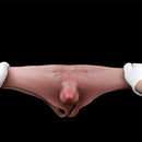 3.54in Realistic Small Solid Dildo Panty Vaginal Opening For Double Using