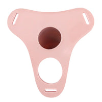 3.54in Silicone Soft Real Cock Cage Strap on Chastity Dildo With Lock