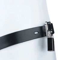 3.54in Silicone Soft Real Cock Cage Strap on Chastity Dildo With Lock