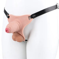 3.54in Strap on Chastity Dildo Wearable Realistic Cock Cage For Men Gay