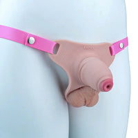 3.54in Strap on Chastity Dildo Wearable Realistic Cock Cage For Men Gay