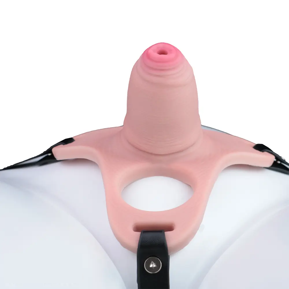 3.54in Strap on Chastity Dildo Wearable Realistic Cock Cage For Men Gay