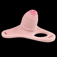 3.54in Strap on Chastity Dildo Wearable Realistic Cock Cage For Men Gay