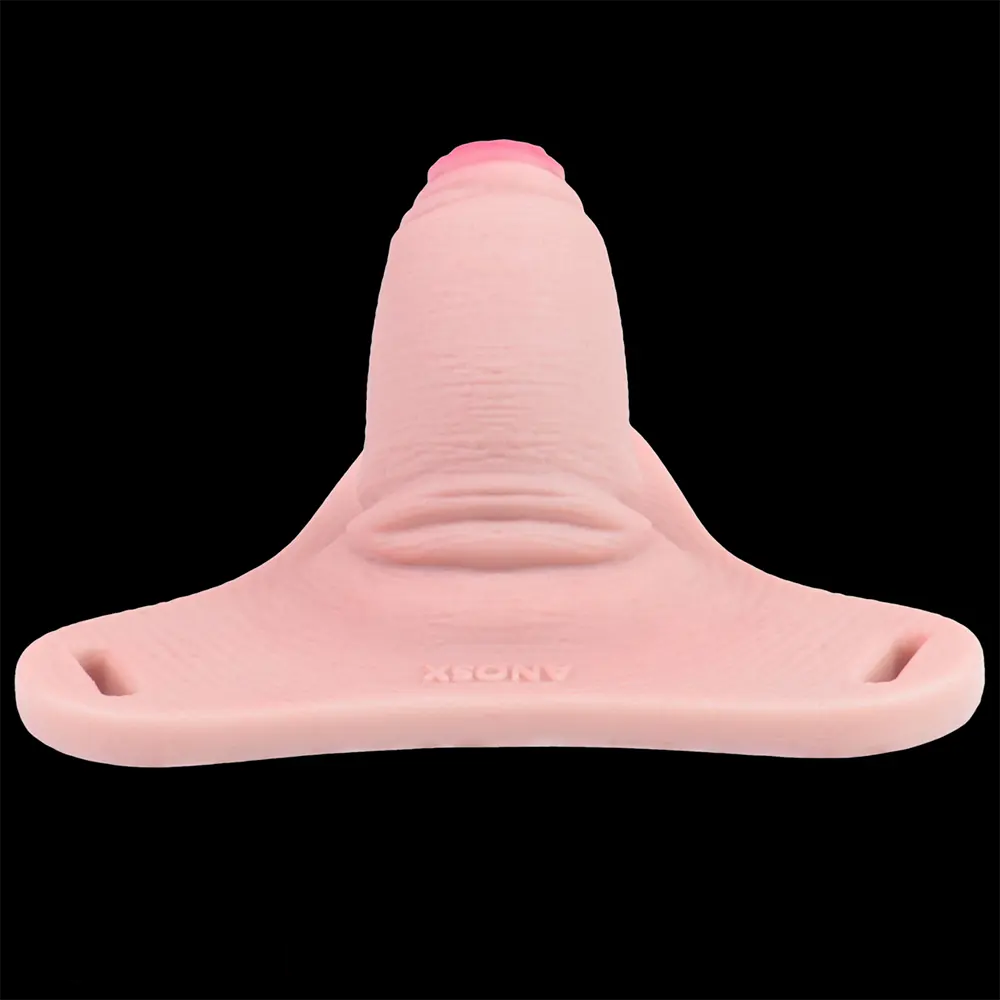 3.54in Strap on Chastity Dildo Wearable Realistic Cock Cage For Men Gay