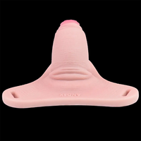 3.54in Strap on Chastity Dildo Wearable Realistic Cock Cage For Men Gay