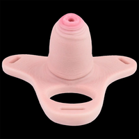 3.54in Strap on Chastity Dildo Wearable Realistic Cock Cage For Men Gay