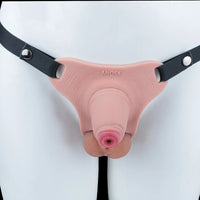 3.54in Strap on Chastity Dildo Wearable Realistic Cock Cage For Men Gay