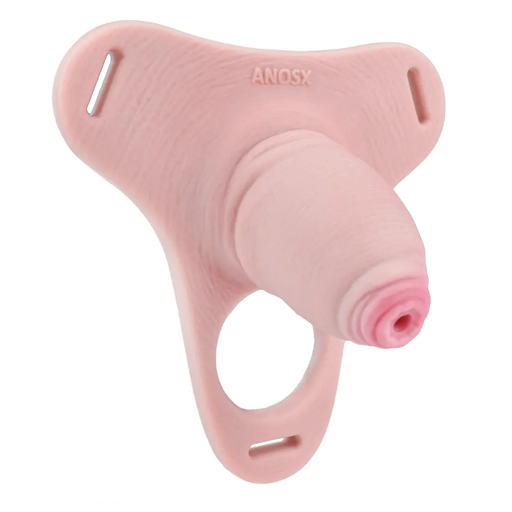3.54in Strap on Chastity Dildo Wearable Realistic Cock Cage For Men Gay