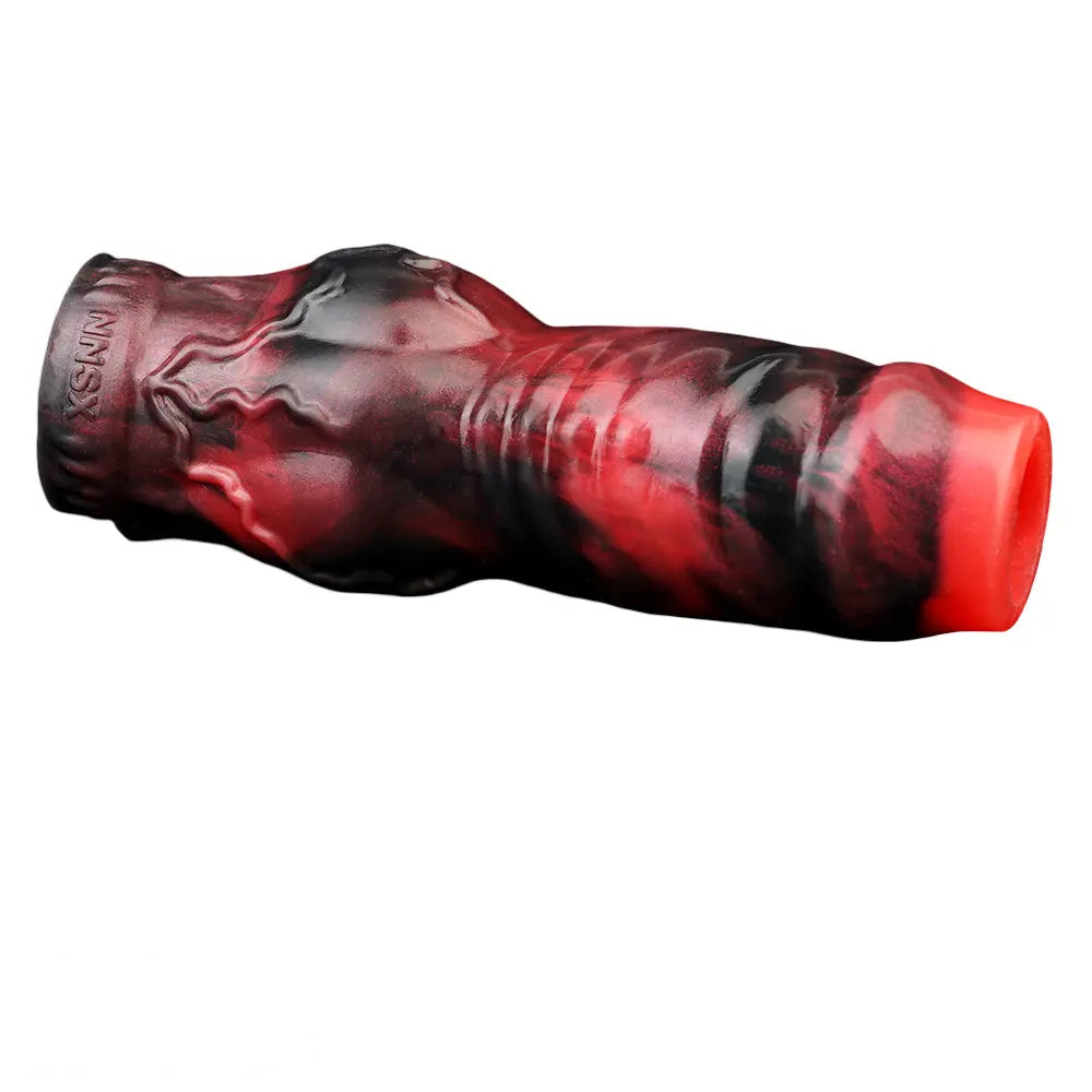 3.62in 4.72in 5.51in 6.69in Knot Animal Soft Dildo Sleeve Cock Extender
