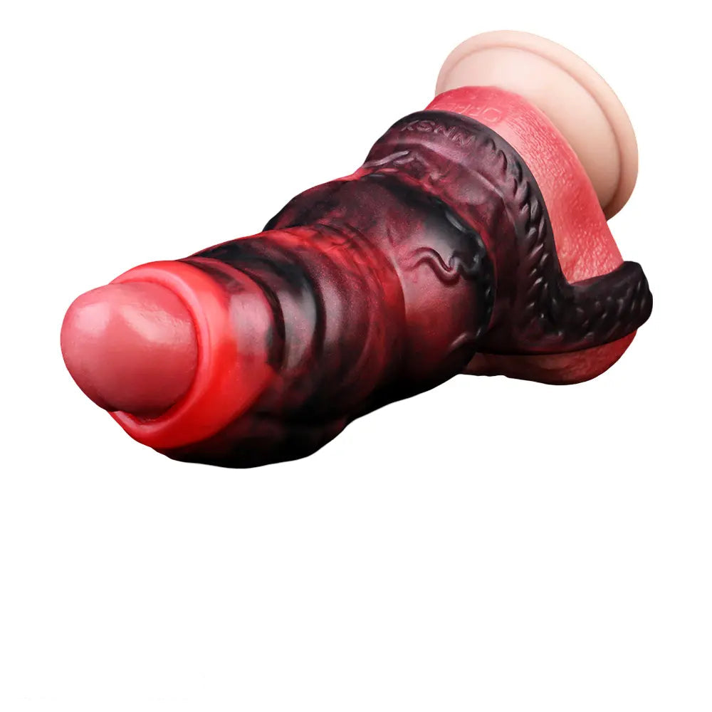 3.62in 4.72in 5.51in 6.69in Knot Animal Soft Dildo Sleeve Cock Extender