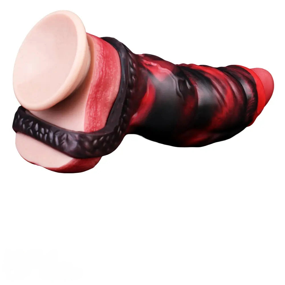 3.62in 4.72in 5.51in 6.69in Knot Animal Soft Dildo Sleeve Cock Extender