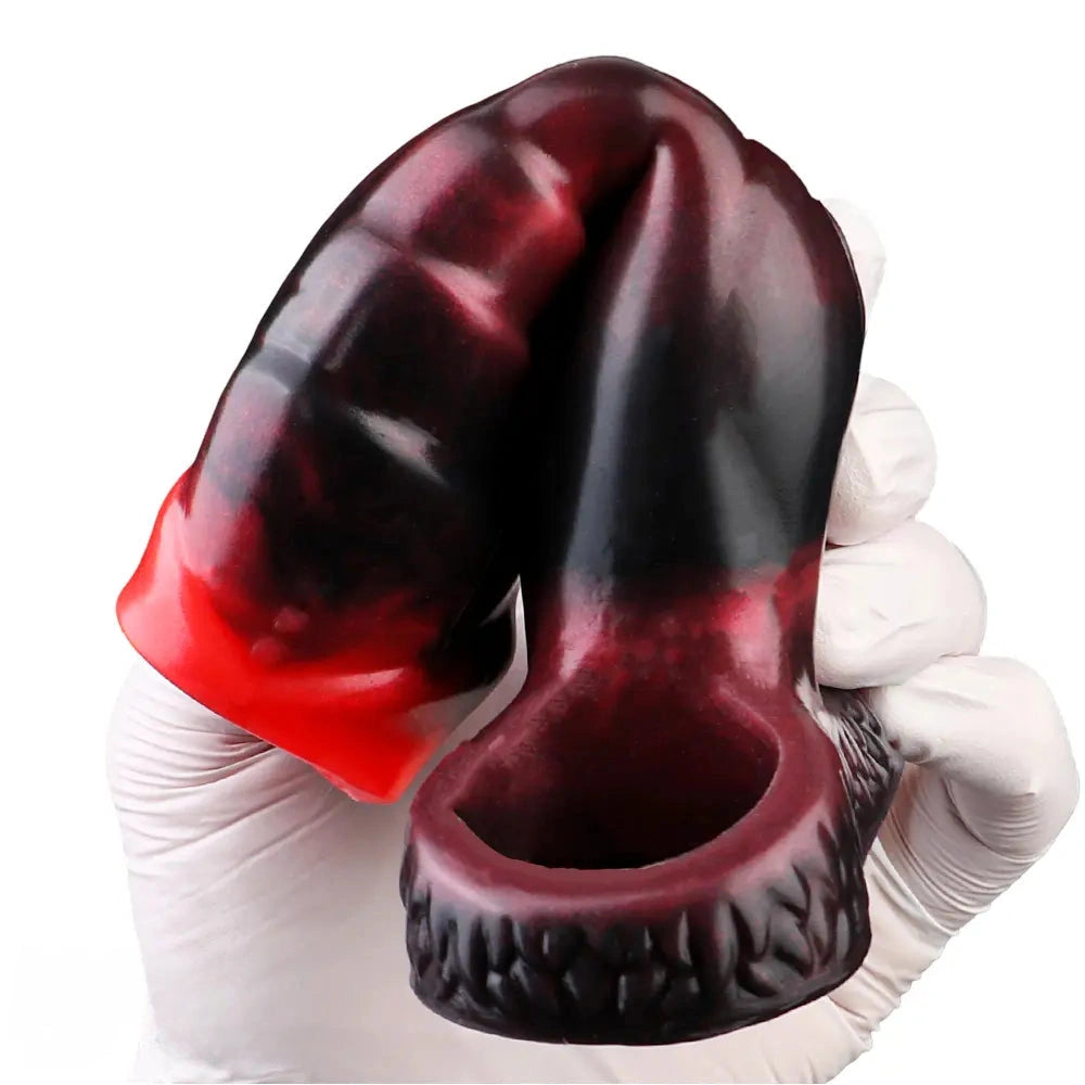 3.62in 4.72in 5.51in 6.69in Knot Animal Soft Dildo Sleeve Cock Extender