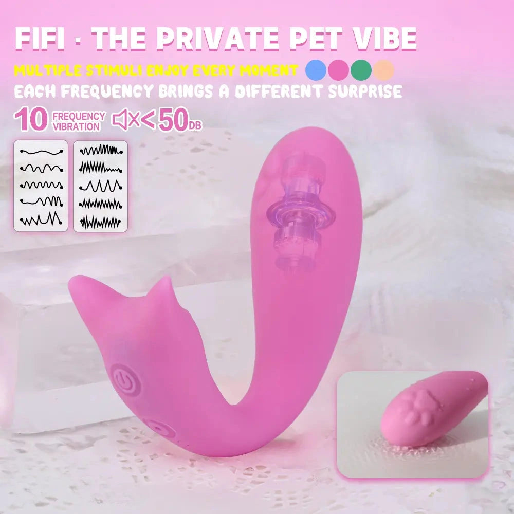 3.62in Secret Zoo Private Pet Mini Portable Vibrating Dildo Women Vibe Toy