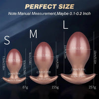 3.74in 4.33in 5.11in Anal Ball Butt Plug Dildo Female Pleasure Sex Toy