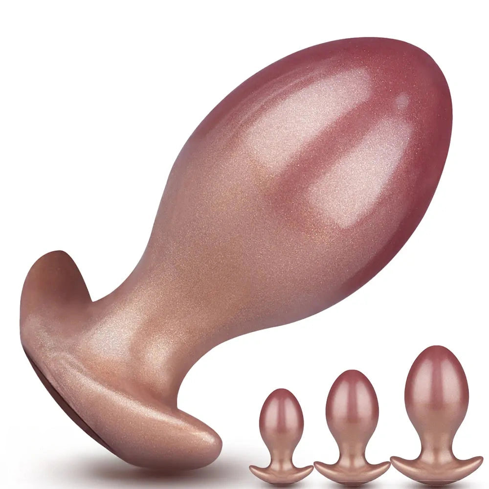 3.74in 4.33in 5.11in Anal Ball Butt Plug Dildo Female Pleasure Sex Toy