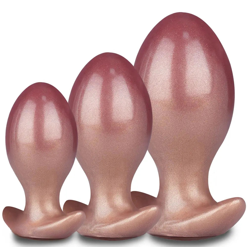 3.74in 4.33in 5.11in Anal Ball Butt Plug Dildo Female Pleasure Sex Toy