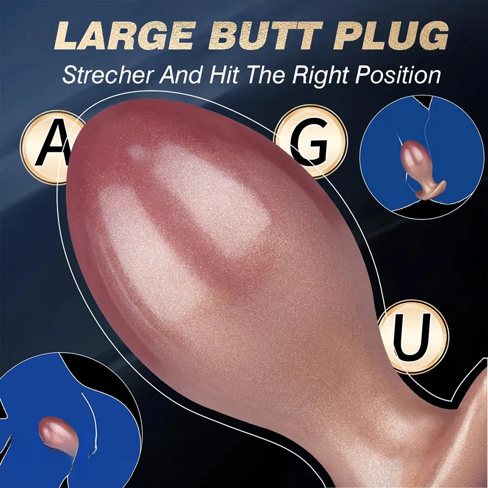 3.74in 4.33in 5.11in Anal Ball Butt Plug Dildo Female Pleasure Sex Toy