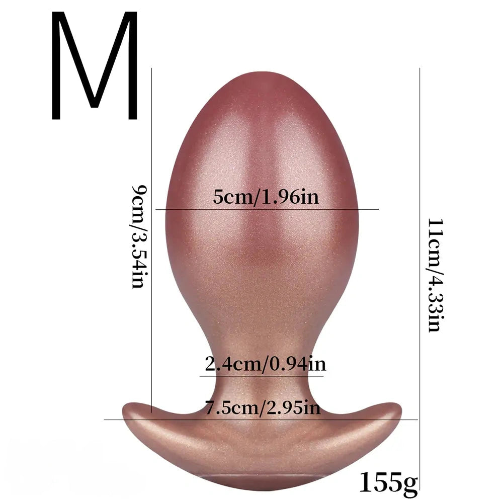 3.74in 4.33in 5.11in Anal Ball Butt Plug Dildo Female Pleasure Sex Toy