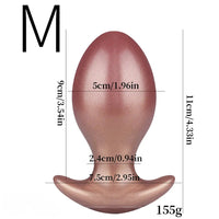 3.74in 4.33in 5.11in Anal Ball Butt Plug Dildo Female Pleasure Sex Toy